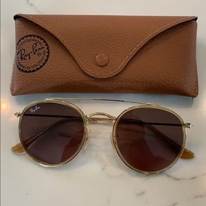 Ray Band Round Double Bridge Sunglasses